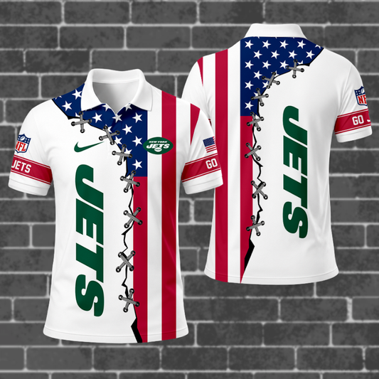 [SPECIAL OFFER] NEW CUSTOMIZED NFL25 NYJ NEW YORK JETS POLO SHIRT