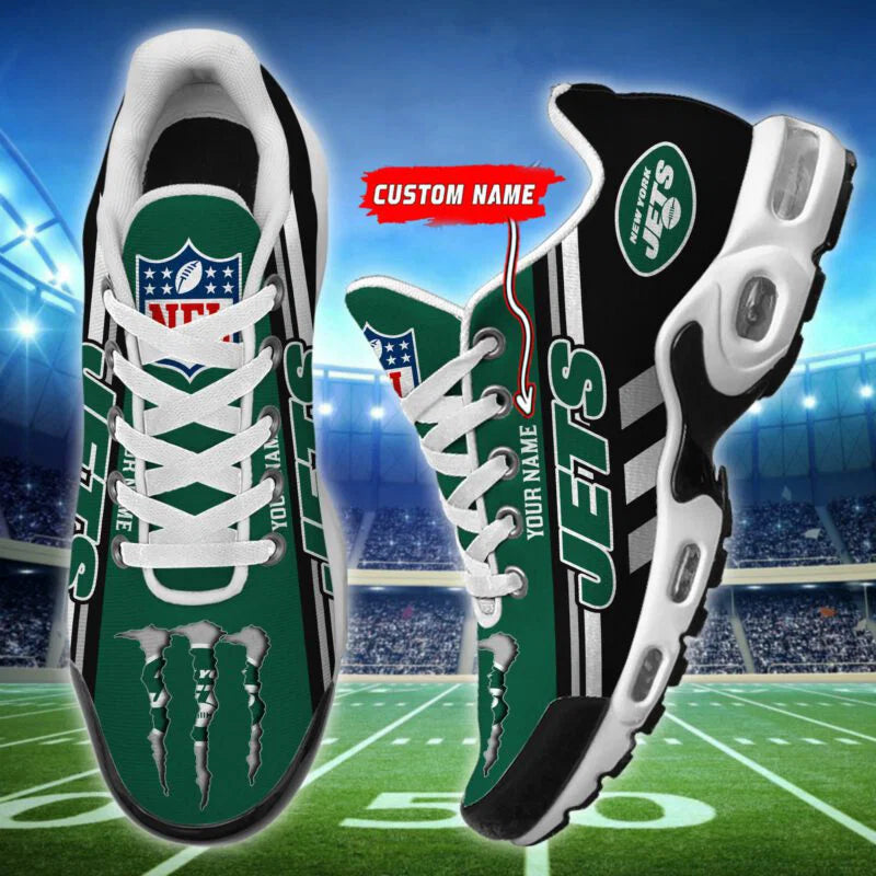 LIMITED EDITION - NEW CUSTOMIZED NFL25 NYJ NEW YORK JETS AIR MAX PLUS SNEAKERS