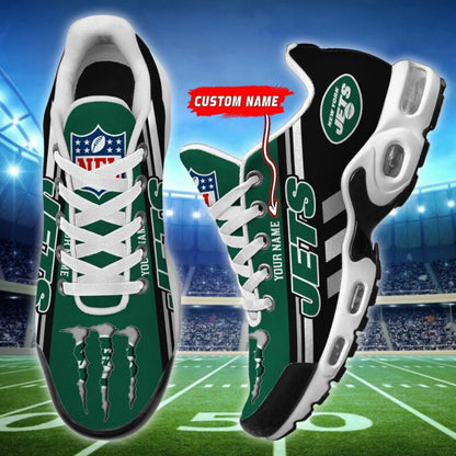 LIMITED EDITION - NEW CUSTOMIZED NFL25 NYJ NEW YORK JETS AIR MAX PLUS SNEAKERS