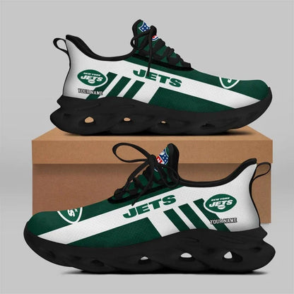 LIMITED EDITION - NEW CUSTOMIZED NFL25 NYJ NEW YORK JETS UNISEX MAX SOUL SHOES