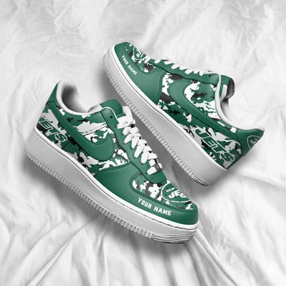[SPECIAL OFFER] NEW CUSTOMIZED NFL25 NYJ NEW YORK JETS AF1 SNEAKERS