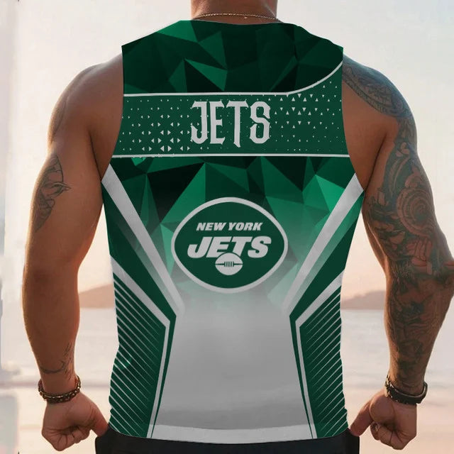 LIMITED EDITION - NEW CUSTOMIZED NFL25 NY JETS UNISEX TANK TOP