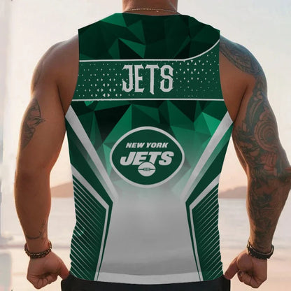 LIMITED EDITION - NEW CUSTOMIZED NFL25 NY JETS UNISEX TANK TOP