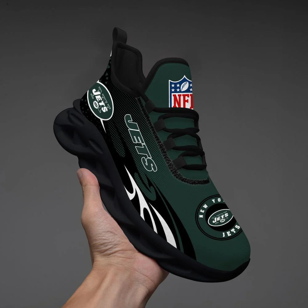 LIMITED EDITION - NEW CUSTOMIZED NFL25 NYJ NEW YORK JETS UNISEX MAX SOUL SHOES