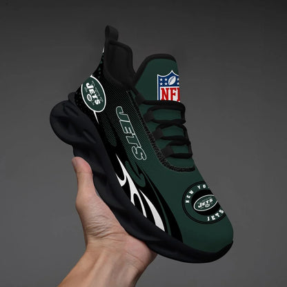 LIMITED EDITION - NEW CUSTOMIZED NFL25 NYJ NEW YORK JETS UNISEX MAX SOUL SHOES