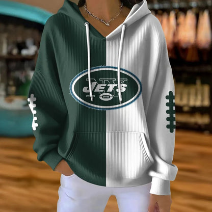 LIMITED EDITION - NEW CUSTOMIZED NFL25 NYJ NEW YORK JETS RIBBED HOODIE & SWEATSHIRT