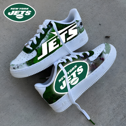[SPECIAL OFFER] NEW CUSTOMIZED NFL25 NYJ NEW YORK JETS AF1 SNEAKERS