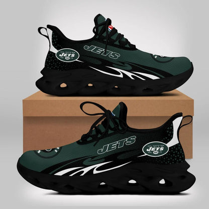 LIMITED EDITION - NEW CUSTOMIZED NFL25 NYJ NEW YORK JETS UNISEX MAX SOUL SHOES