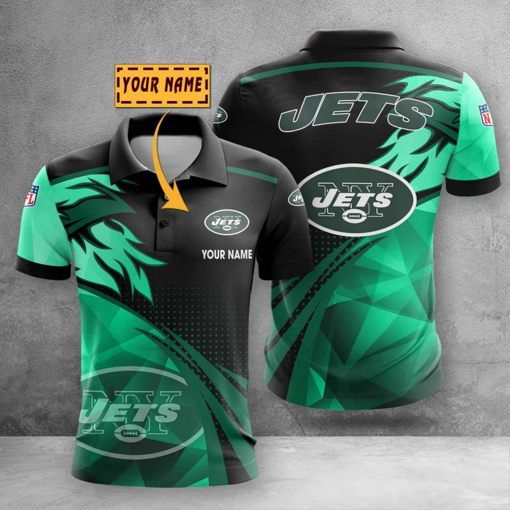 LIMITED EDITION - NEW CUSTOMIZED NFL25 NYJ NEW YORK JETS POLO SHIRT