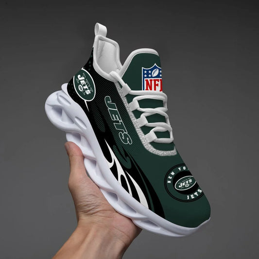LIMITED EDITION - NEW CUSTOMIZED NFL25 NYJ NEW YORK JETS UNISEX MAX SOUL SHOES