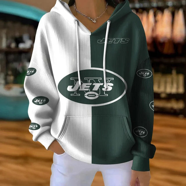 [SPECIAL OFFER] NEW CUSTOMIZED NFL25 NYJ NEW YORK JETS RIBBED HOODIE & SWEATSHIRT
