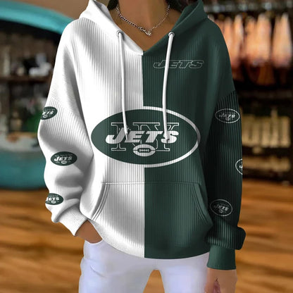 [SPECIAL OFFER] NEW CUSTOMIZED NFL25 NYJ NEW YORK JETS RIBBED HOODIE & SWEATSHIRT