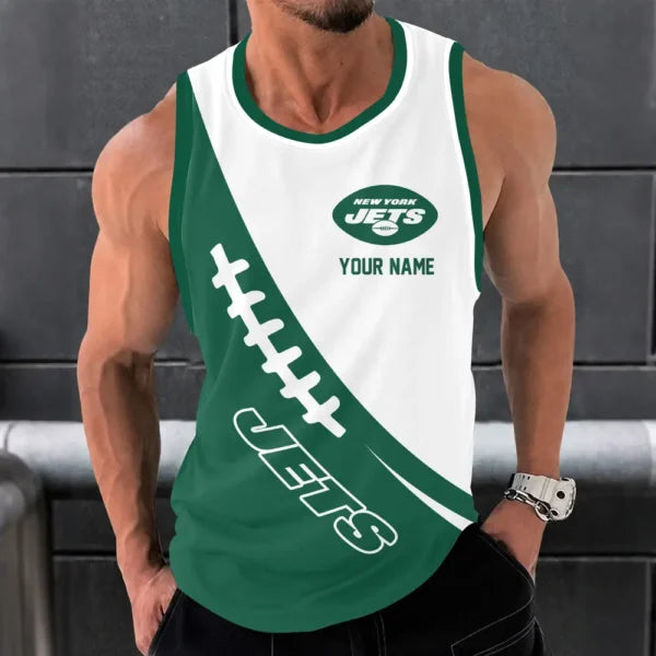 [SPECIAL OFFER] NEW CUSTOMIZED NFL25 NYJ NEW YORK JETS UNISEX TANK TOP