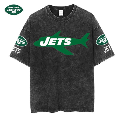 [SPECIAL OFFER] NEW CUSTOMIZED NFL25 NYJ NEW YORK JETS MULTICOLOR WASHED TEE