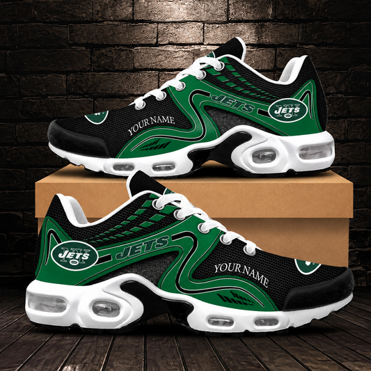 LIMITED EDITION - NEW CUSTOMIZED NFL25 NYJ NEW YORK JETS AIR MAX PLUS SNEAKERS