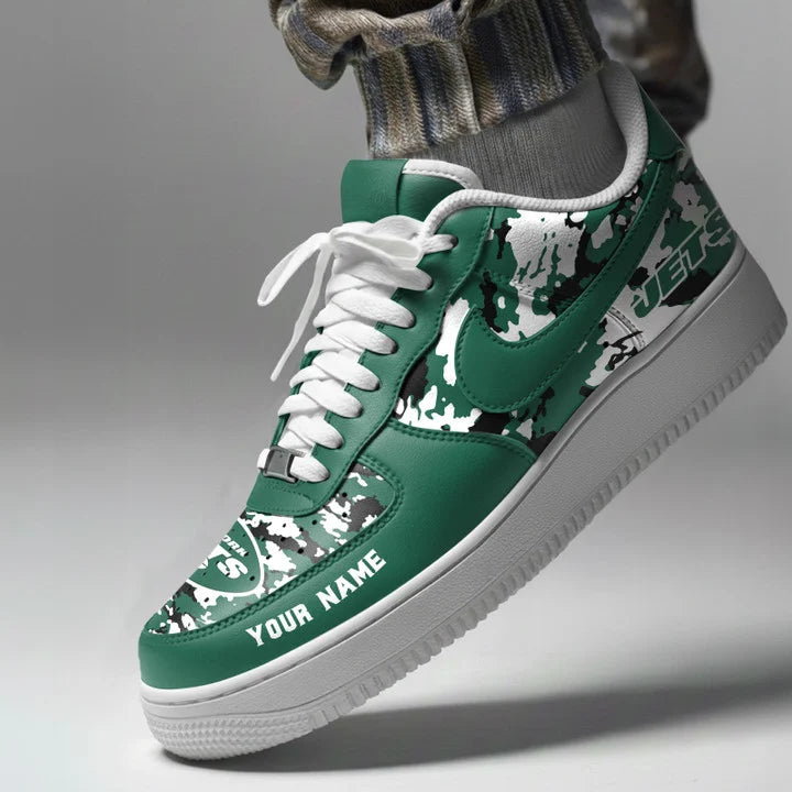 [SPECIAL OFFER] NEW CUSTOMIZED NFL25 NYJ NEW YORK JETS AF1 SNEAKERS