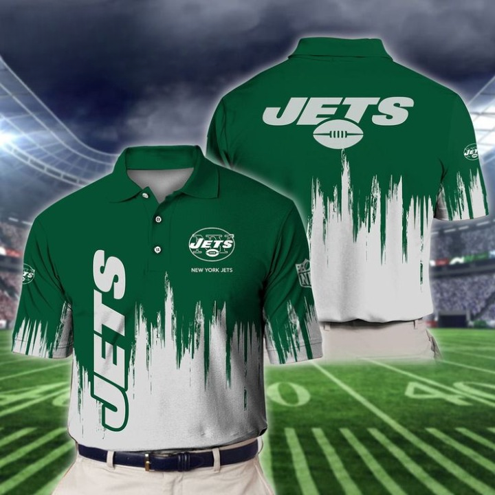 LIMITED EDITION - NEW CUSTOMIZED NFL25 NYJ NEW YORK JETS POLO SHIRT