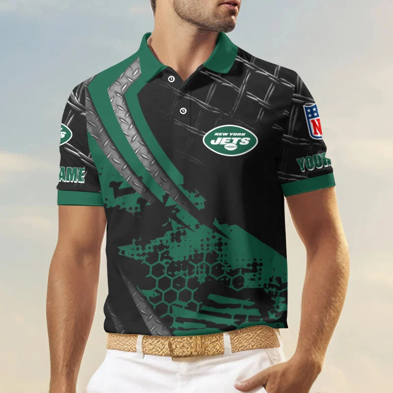 LIMITED EDITION - NEW CUSTOMIZED NFL25 NYJ NEW YORK JETS POLO SHIRT