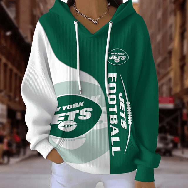 [SPECIAL OFFER] NEW CUSTOMIZED NFL25 NYJ NEW YORK JETS RIBBED HOODIE & SWEATSHIRT