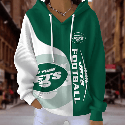 [SPECIAL OFFER] NEW CUSTOMIZED NFL25 NYJ NEW YORK JETS RIBBED HOODIE & SWEATSHIRT