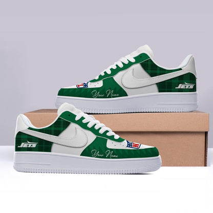 [SPECIAL OFFER] NEW CUSTOMIZED NFL25 NYJ NEW YORK JETS AF1 SHOES