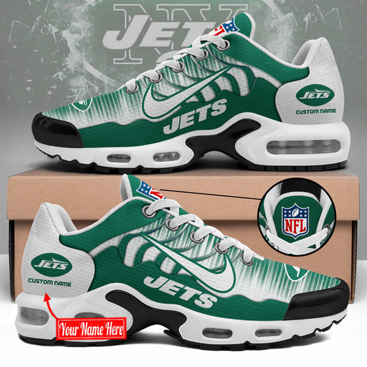 LIMITED EDITION - NEW CUSTOMIZED NFL25 NYJ NEW YORK JETS UNISEX AIR MAX PLUS SNEAKERS