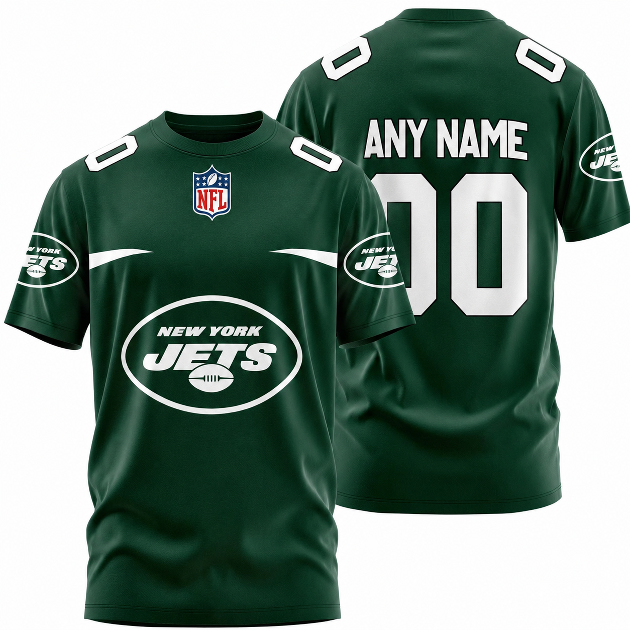 LIMITED EDITION - NEW CUSTOMIZED NFL25 NYJ NEW YORK JETS T-SHIRT, POLO SHIRT, ZIP POLO SHIRT, SWEATSHIRT, HOODIE & ZIP HOODIE