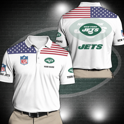 LIMITED EDITION - NEW CUSTOMIZED NFL25 NYJ NEW YORK JETS POLO SHIRT