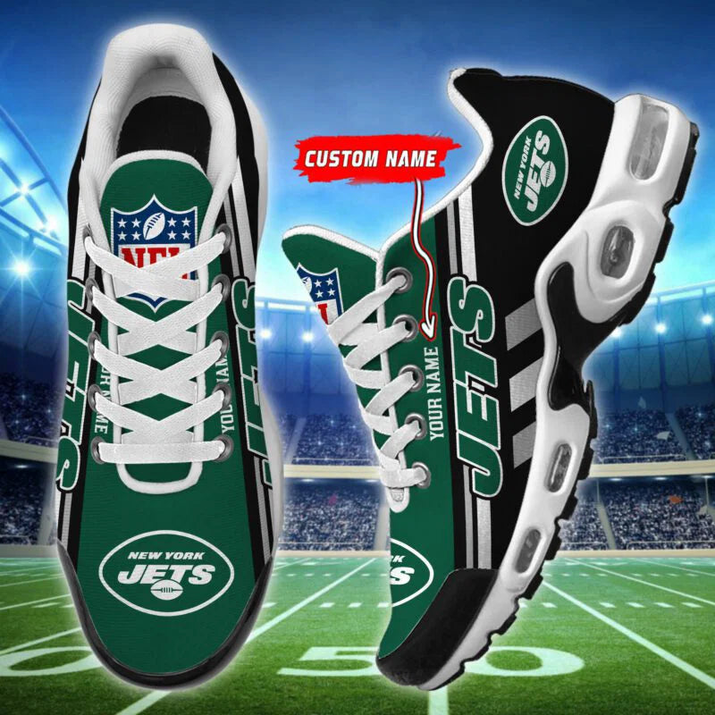 LIMITED EDITION - NEW CUSTOMIZED NFL25 NYJ NEW YORK JETS AIR MAX PLUS SNEAKERS