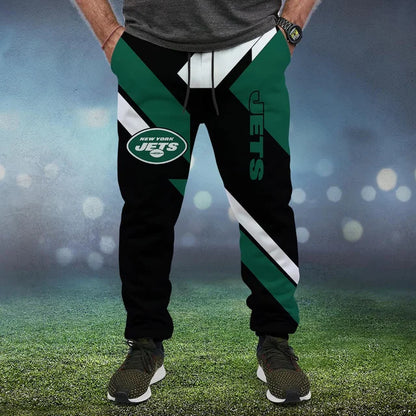 LIMITED EDITION - NEW CUSTOMIZED NFL25 NYJ NEW YORK JETS SWEATPANTS