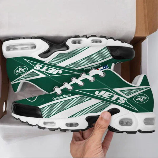 LIMITED EDITION - NEW CUSTOMIZED NFL25 NYJ NEW YORK JETS AIR MAX PLUS SNEAKERS