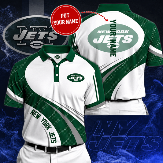 LIMITED EDITION - NEW CUSTOMIZED NFL25 NYJ NEW YORK JETS POLO SHIRT
