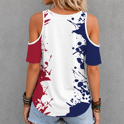 [FAN EXCLUSIVE] NEW CUSTOMIZED MLS25 RSL REAL SALT LAKE CRISS CROSS V-NECK TOP