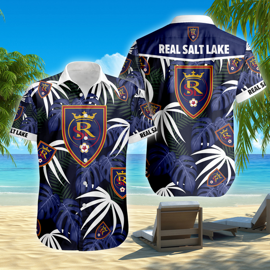 ENDING TODAY - NEW CUSTOMIZED MLS25 RSL REAL SALT LAKE UNISEX HAWAIIAN SHIRT