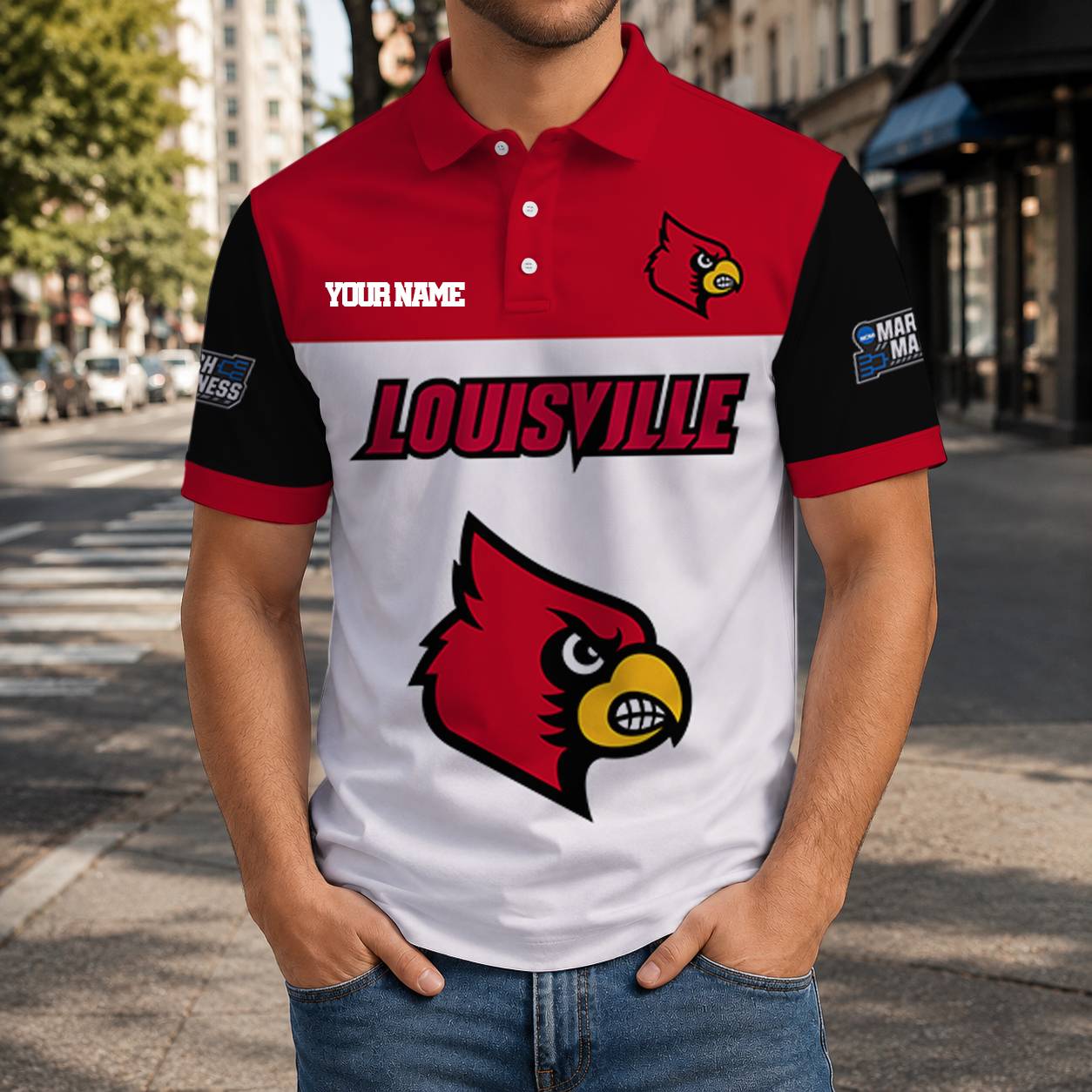LIMITED EDITION - NEW CUSTOMIZED NCAA MAM25 ULC LOUISVILLE CARDINALS T-SHIRT, POLO SHIRT, ZIP POLO SHIRT, SWEATSHIRT, HOODIE & ZIP HOODIE