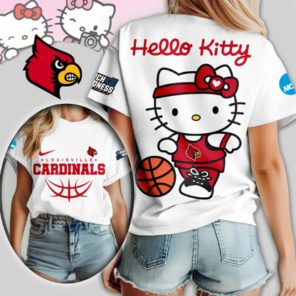 LIMITED EDITION - NEW CUSTOMIZED MAM NCAA25 ULC UL CARDINALS HELLO KITTY T-SHIRT, SWEATSHIRT, HOODIE & ZIP HOODIE