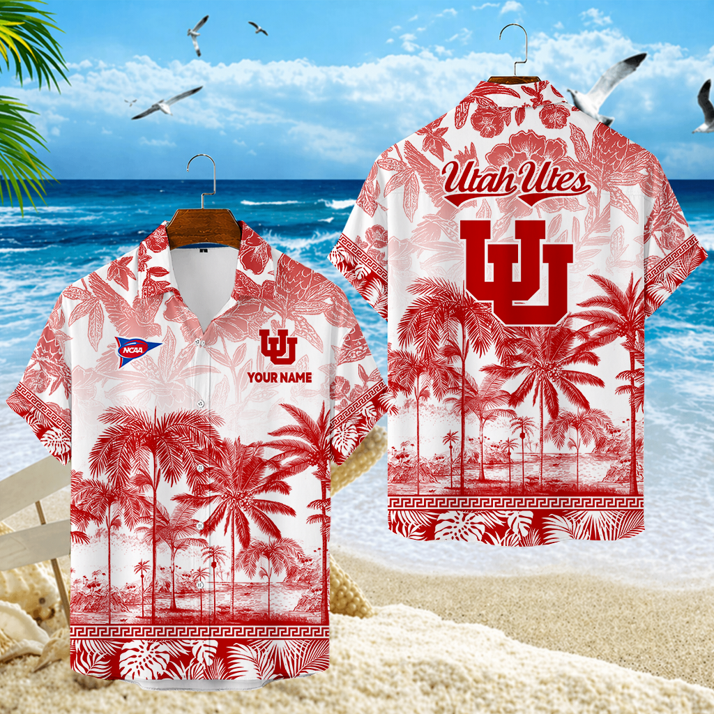 LIMITED EDITION - NEW CUSTOMIZED FBS25 UTU UTAH UTES UNISEX HAWAIIAN SHIRT