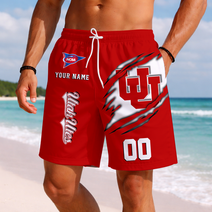 LIMITED EDITION - NEW CUSTOMIZED NCAA FBS25 UTU UTAH UTES SHORT PANTS