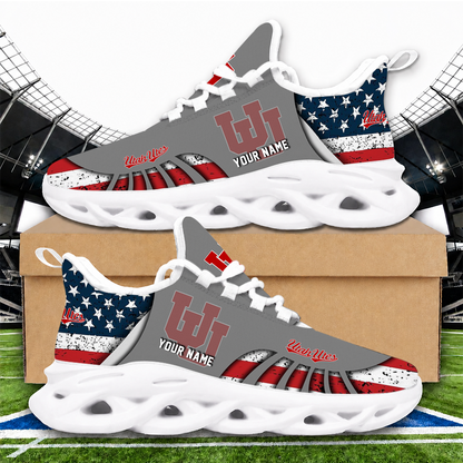 [FAN FAVORITE] NEW CUSTOMIZED NCAA FBS25 UTU UTAH UTES CLUNKY SNEAKERS