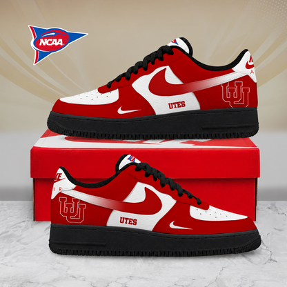 SPECIAL EDITION - NEW CUSTOMIZED NCAA FBS25 UTU UTAH UTES AF1 SHOES