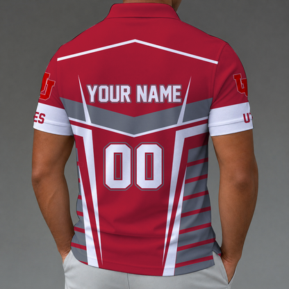 [FAN FAVORITE] NEW CUSTOMIZED NCAA FBS25 UTU UTAH UTES POLO SHIRT