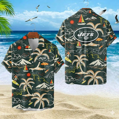 VIRAL EDITION  - NEW CUSTOMIZED NFL25 NYJ NEW YORK JETS UNISEX INDEPENDENCE DAY HAWAIIAN SHIRT & SHORTS SET