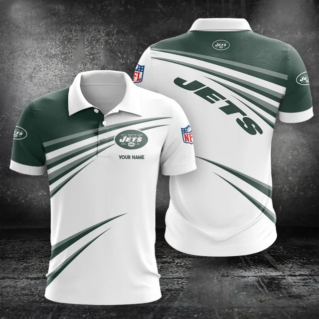 VIRAL EDITION - NEW CUSTOMIZED NFL25 N? NEW YORK JETS POLO, T-SHIRT & SHORT PANTS SET