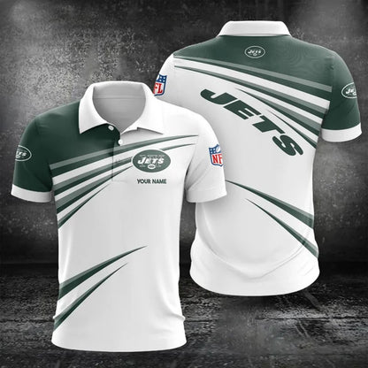 VIRAL EDITION - NEW CUSTOMIZED NFL25 N? NEW YORK JETS POLO, T-SHIRT & SHORT PANTS SET