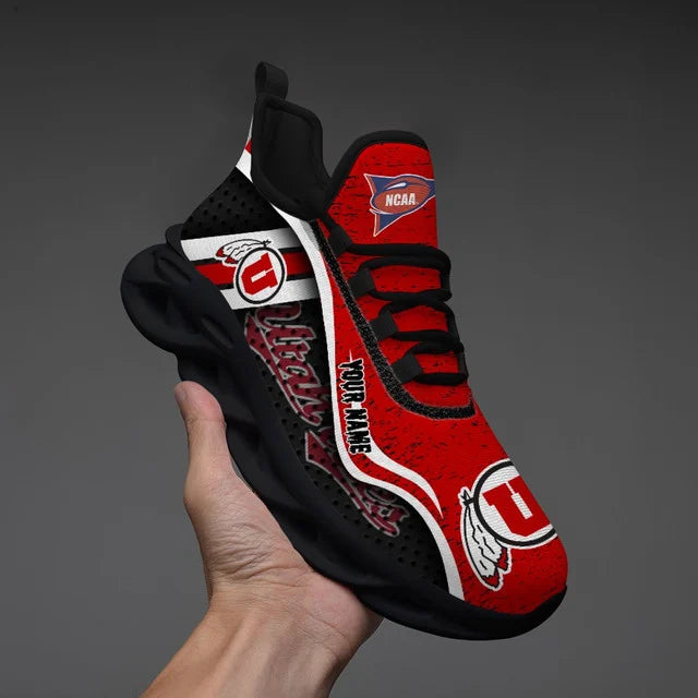 EXCLUSIVE EDITION - NEW CUSTOMIZED NCAA FBS25 UTU UTAH UTES CLUNKY SNEAKERS
