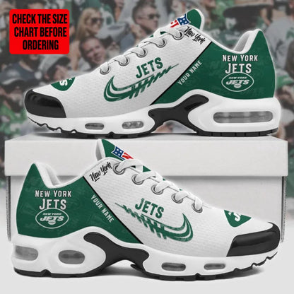 LIMITED EDITION - NEW CUSTOMIZED NFL25 NYJ NEW YORK JETS AIR MAX PLUS SNEAKERS