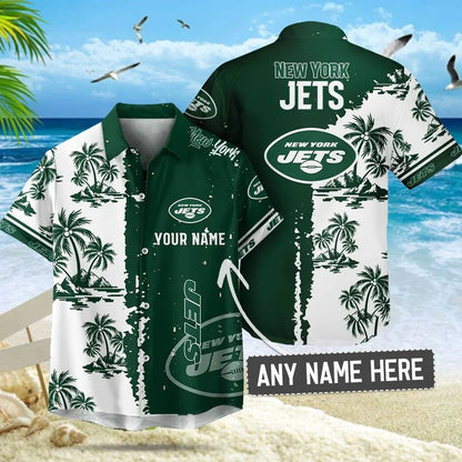 LIMITED EDITION - NEW CUSTOMIZED NFL25 NYJ NEW YORK JETS UNISEX HAWAIIAN SHIRT & SHORTS SET