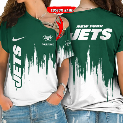 [SPECIAL OFFER] NEW CUSTOMIZED NFL25 NYJ NEW YORK JETS SHOULDER SHIRT