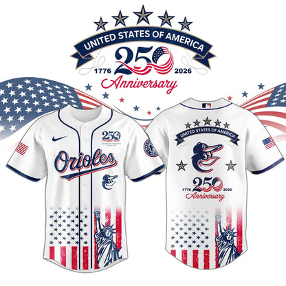LIMITED EDITION - NEW CUSTOMIZED MLB25 BOS BALTIMORE ORIOLES BASEBALL JERSEY