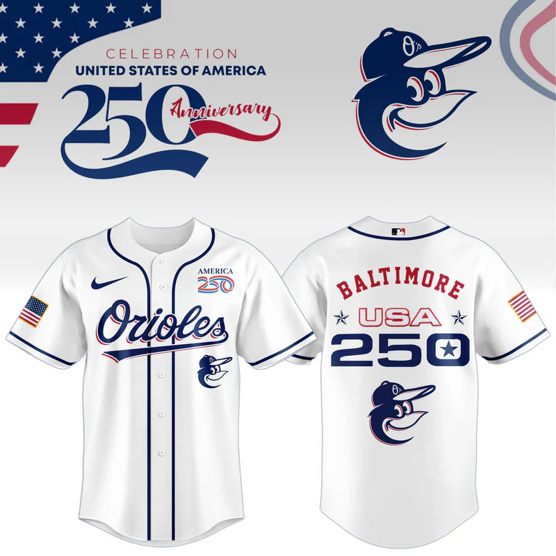 LIMITED EDITION - NEW CUSTOMIZED MLB25 BOS BALTIMORE ORIOLES BASEBALL JERSEY